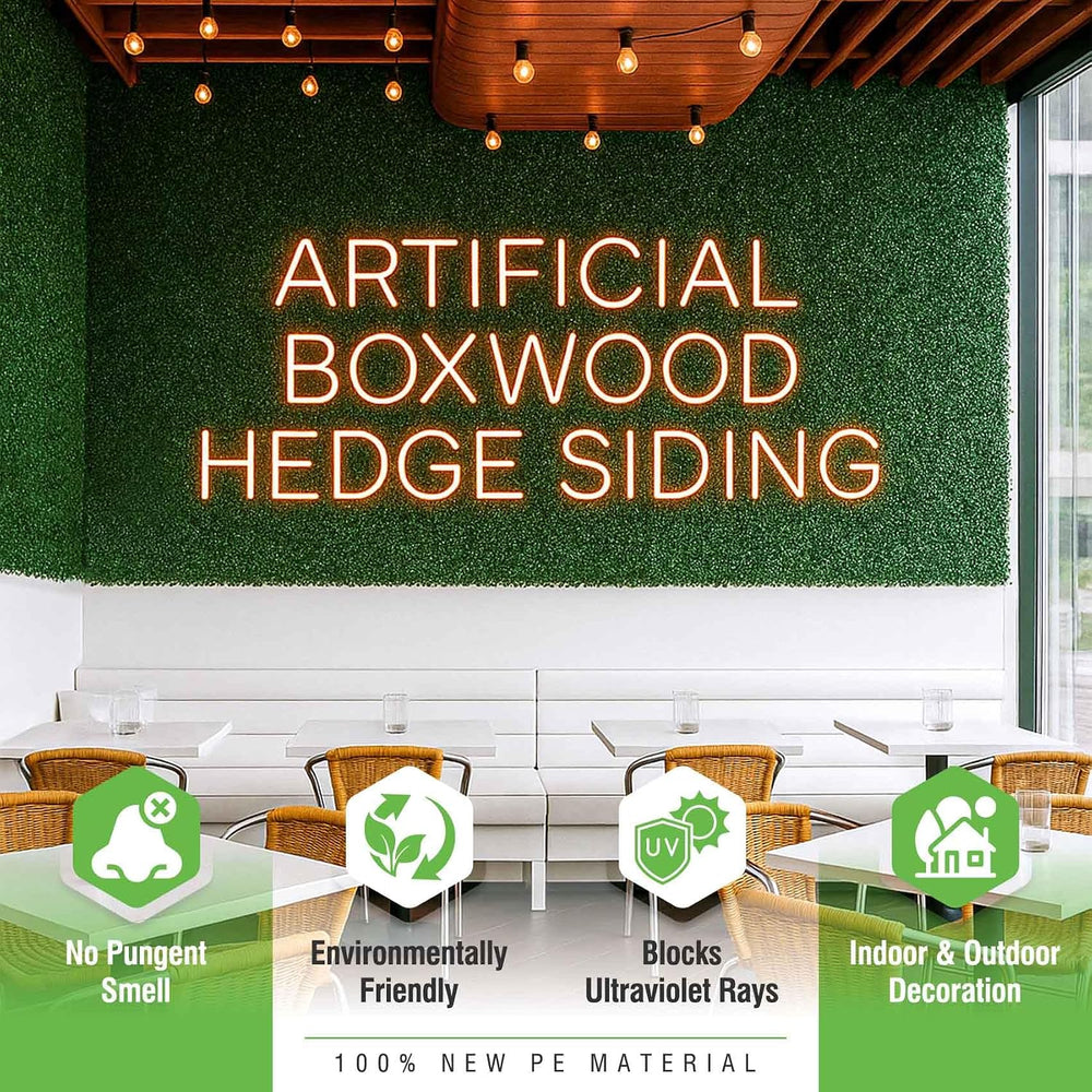 KASZOO 24 Pack 20"x20" Grass Wall Panels - Artificial Boxwood Panel...
