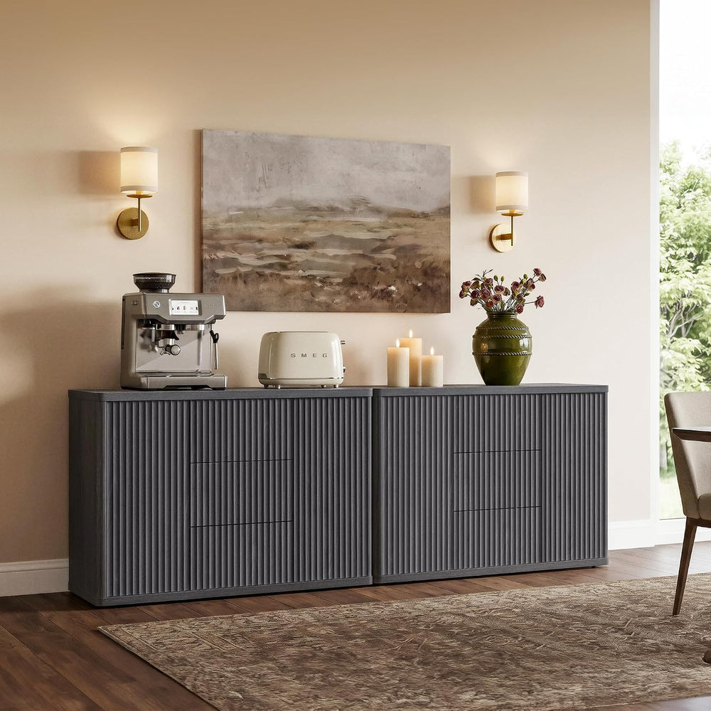 SICOTAS Buffet Cabinet with Storage 54.7" Large Modern Accent Storage Ca...