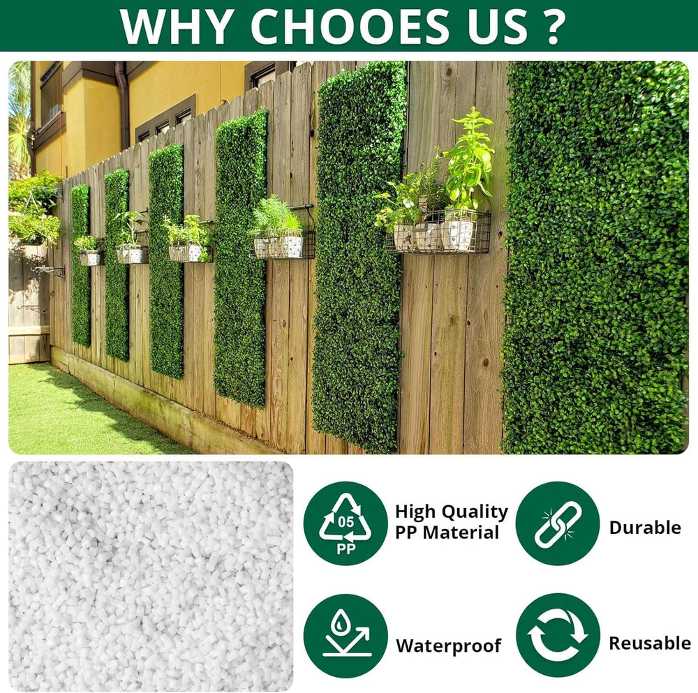 12 Pack 24"x16" Artificial Grass Wall Panels 2'' Height Box...
