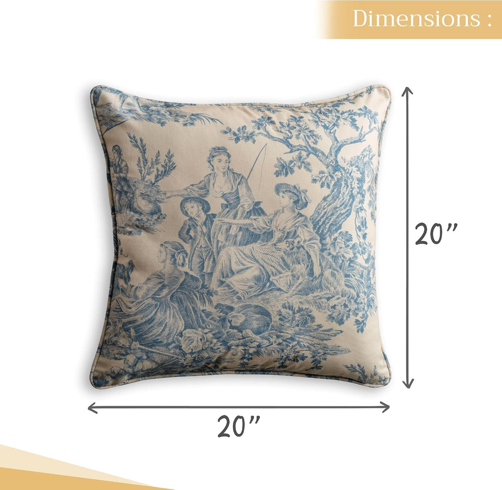 Maison d' Hermine Throw Pillow Covers 100% Cotton (20" x 20" - ...