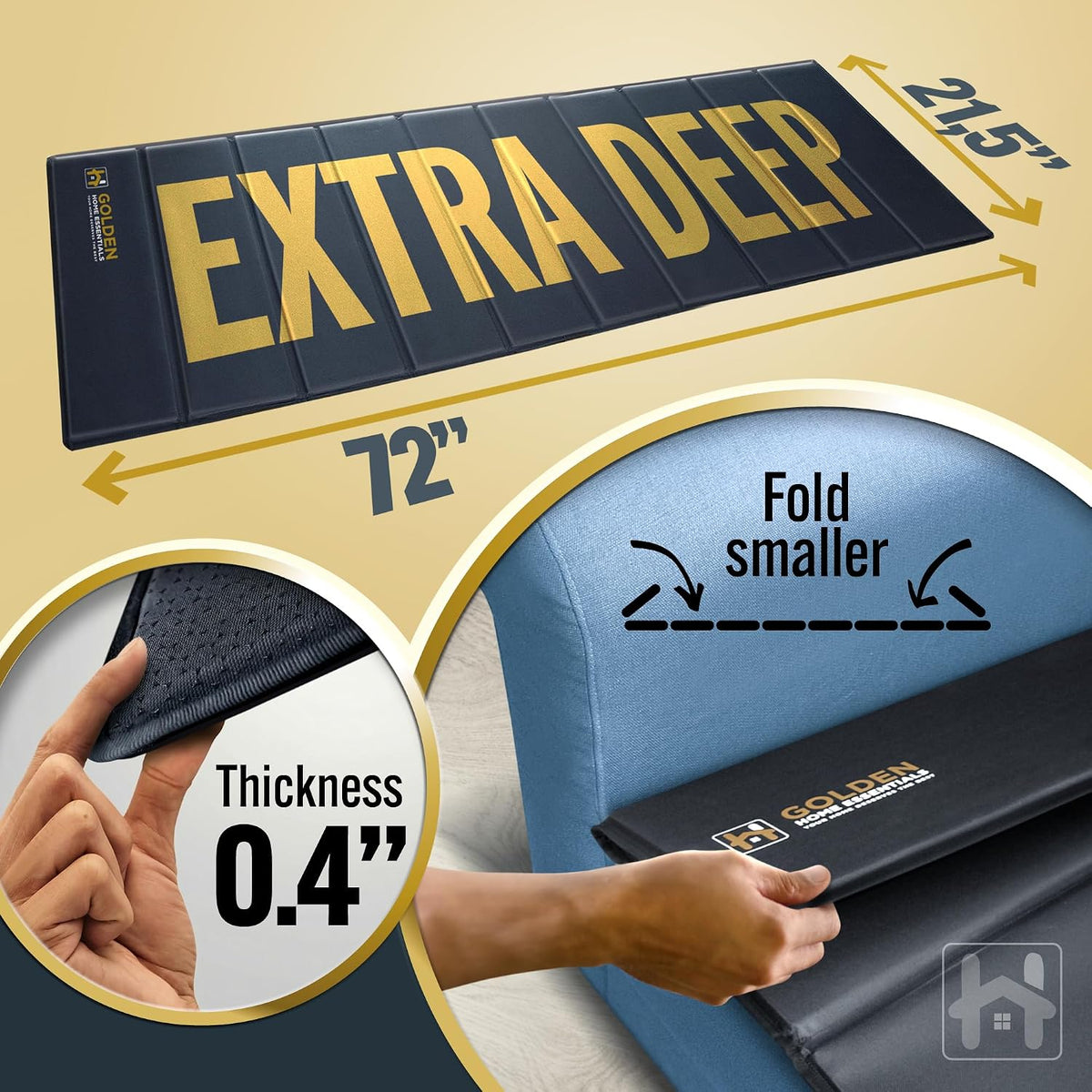 Heavy Duty Couch Cushion Support Board for Sagging Sofa Cushions (21"x72")