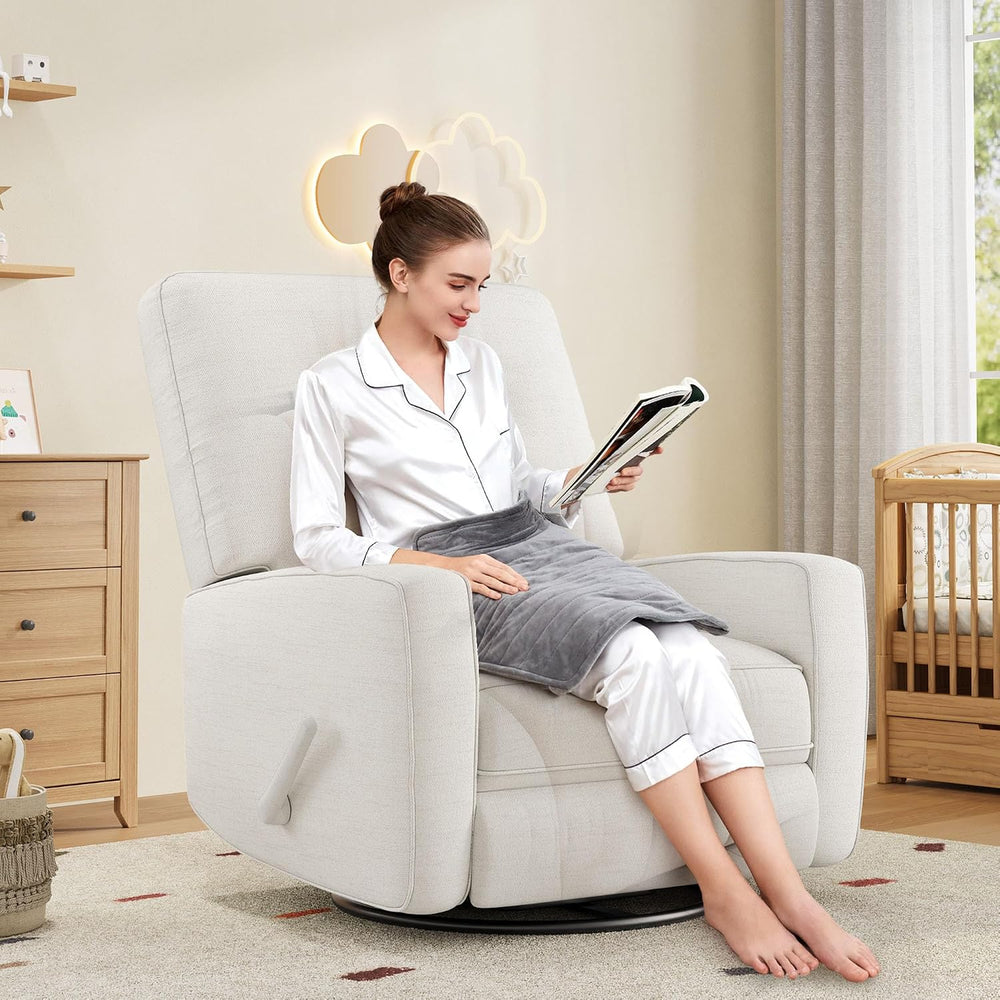IDEALHOUSE 360° Recliner Chair with Adjustable Backrest & Footrest, Beige