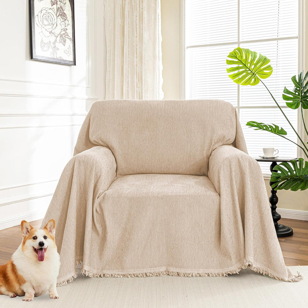 MYSKY HOME Oversized Armchair Couch Cover for 1 Cushion Couch, Chair Couch Co...