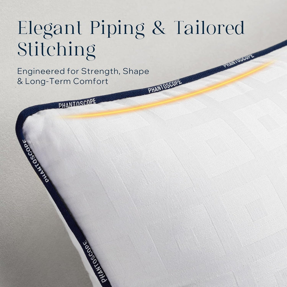 Phantoscope Throw Pillow Inserts with 100% Cotton Cover, 20x20 Inch, 2 Pack