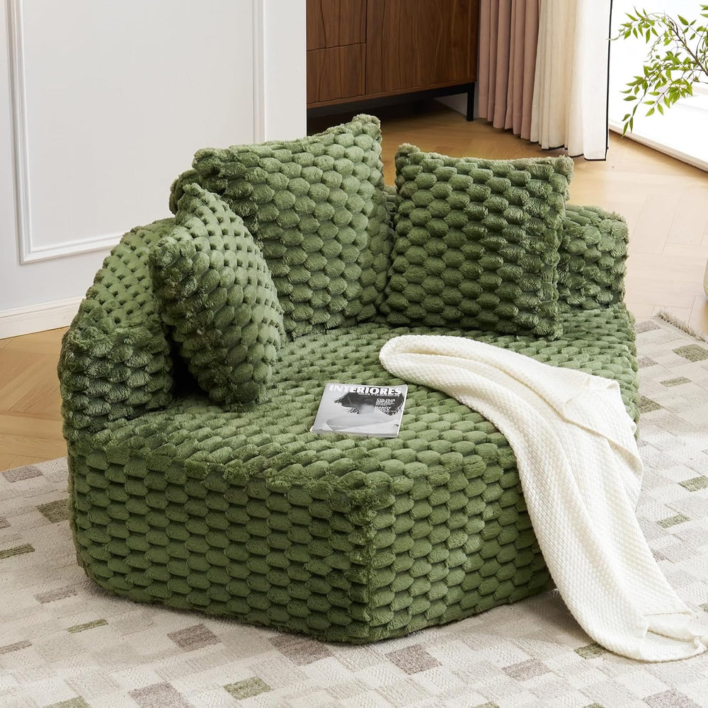 VINGLI Hexagon Boneless Chair, Modern Modular Chaise Lounge Sofa Bed, Corner ...