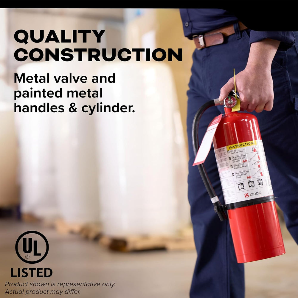 Kidde Pro 210 Commercial Fire Extinguisher, 2-A:10-B:C, PRO-4MP-1, 1 Pack