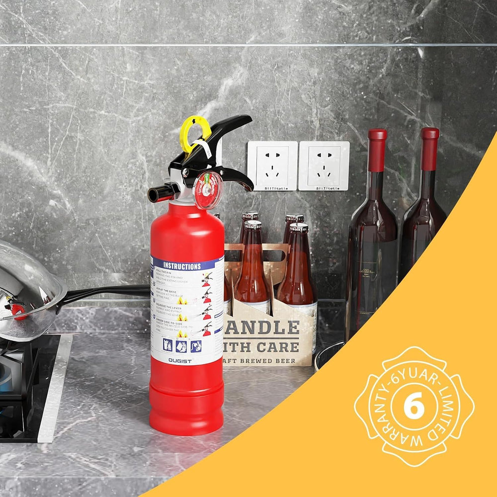 Ougist Signature ABC Fire Extinguisher for Home, 2.5 lb