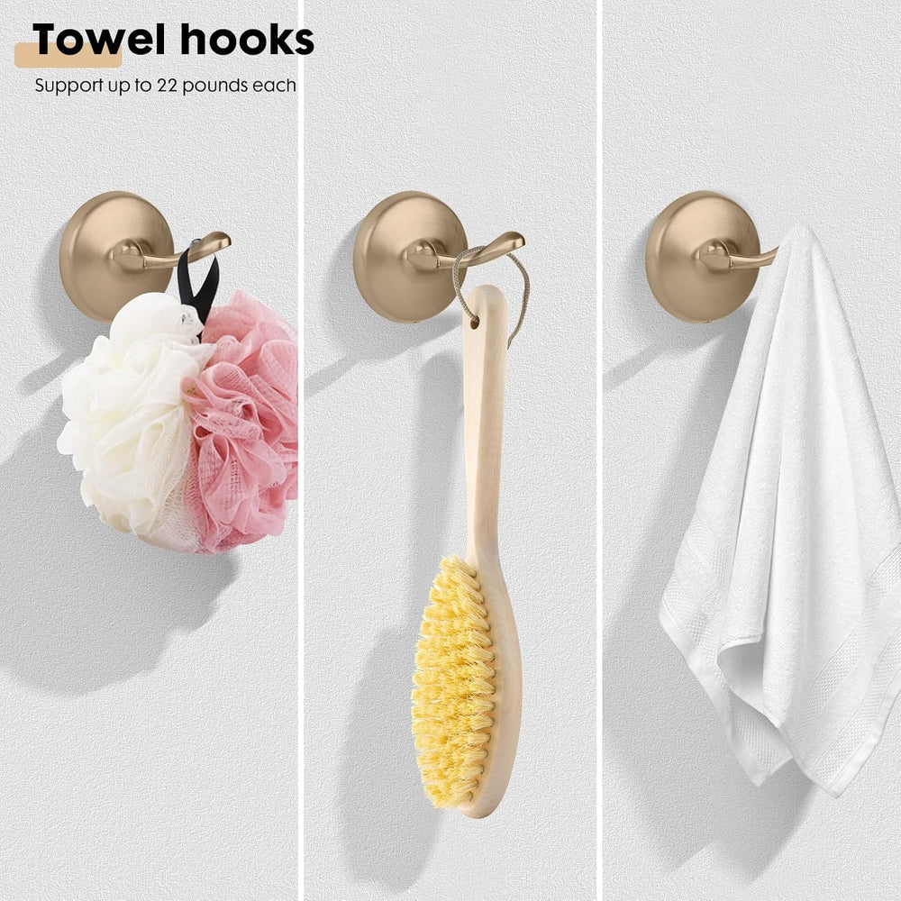 Classic 4 Pcs Champagne Bronze Bathroom Hardware Accessories Set
