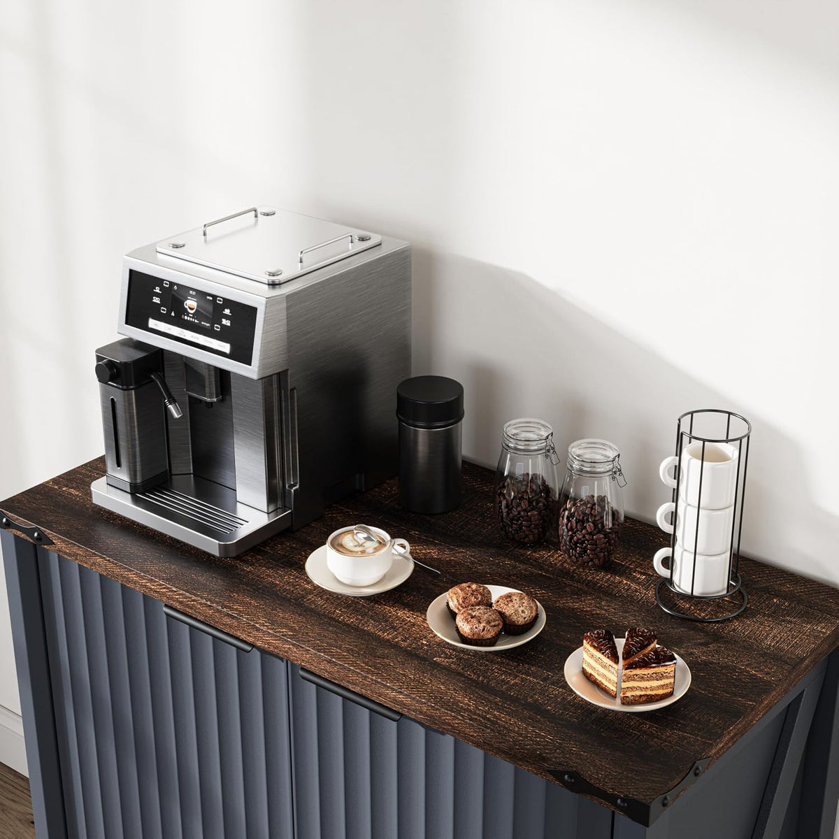 BuildHom 32" Sideboard Buffet Cabinet with Storage, Coffee Bar Cabinet