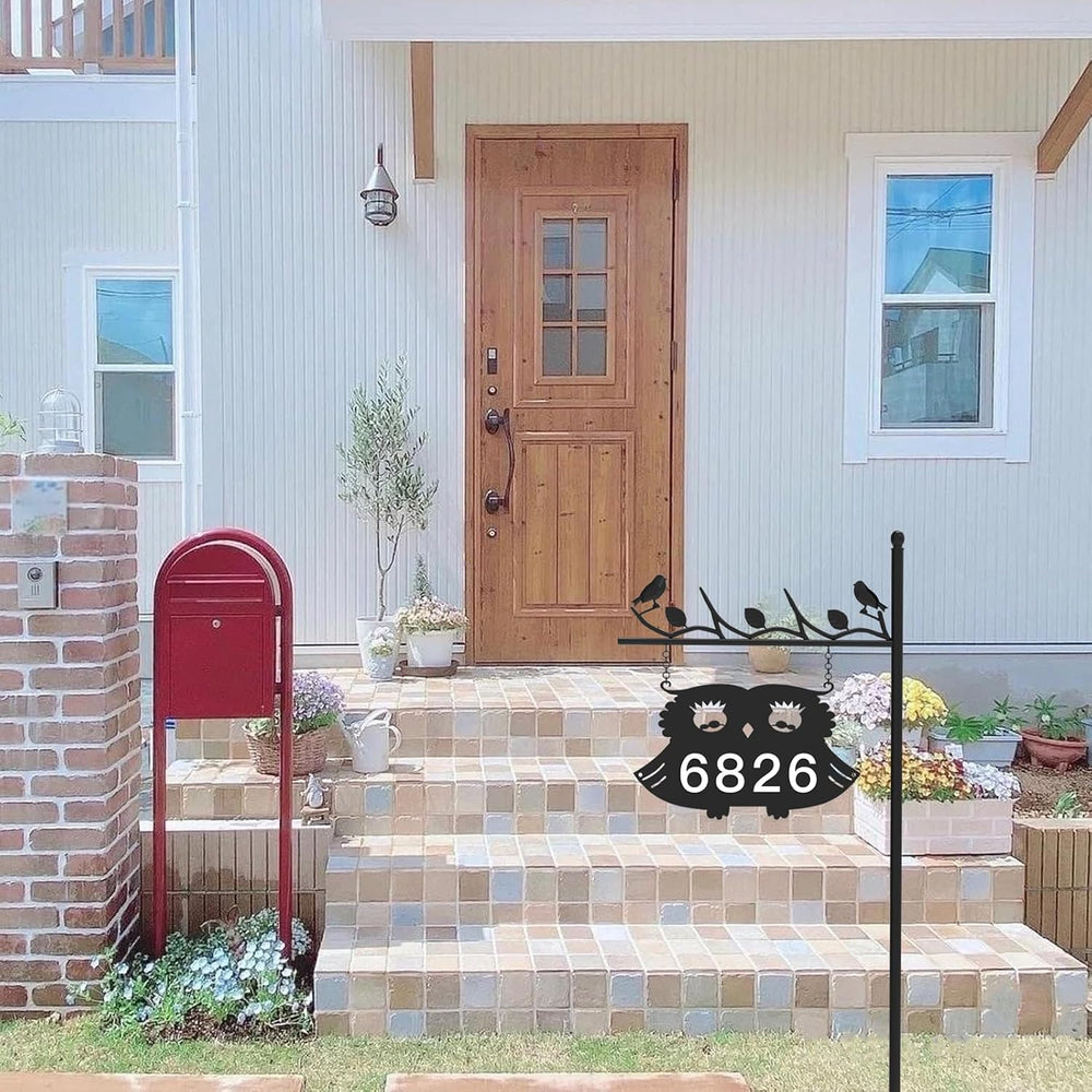 Metal Address Sign for Houses, House Numbers for Outside