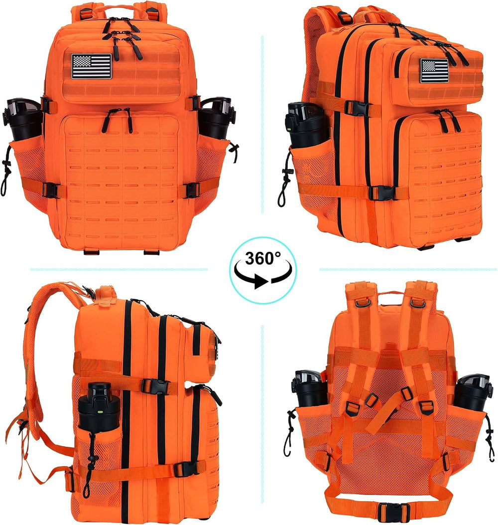 Military Tactical Backpack 45L/25L 3 Day Assault Pack Molle Daypack Hiking Ba...