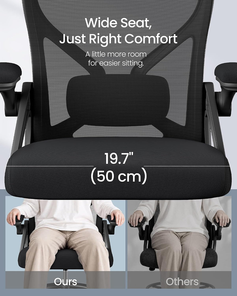 SONGMICS Drafting Chair, Ergonomic Tall Office Chair for Standing Desk