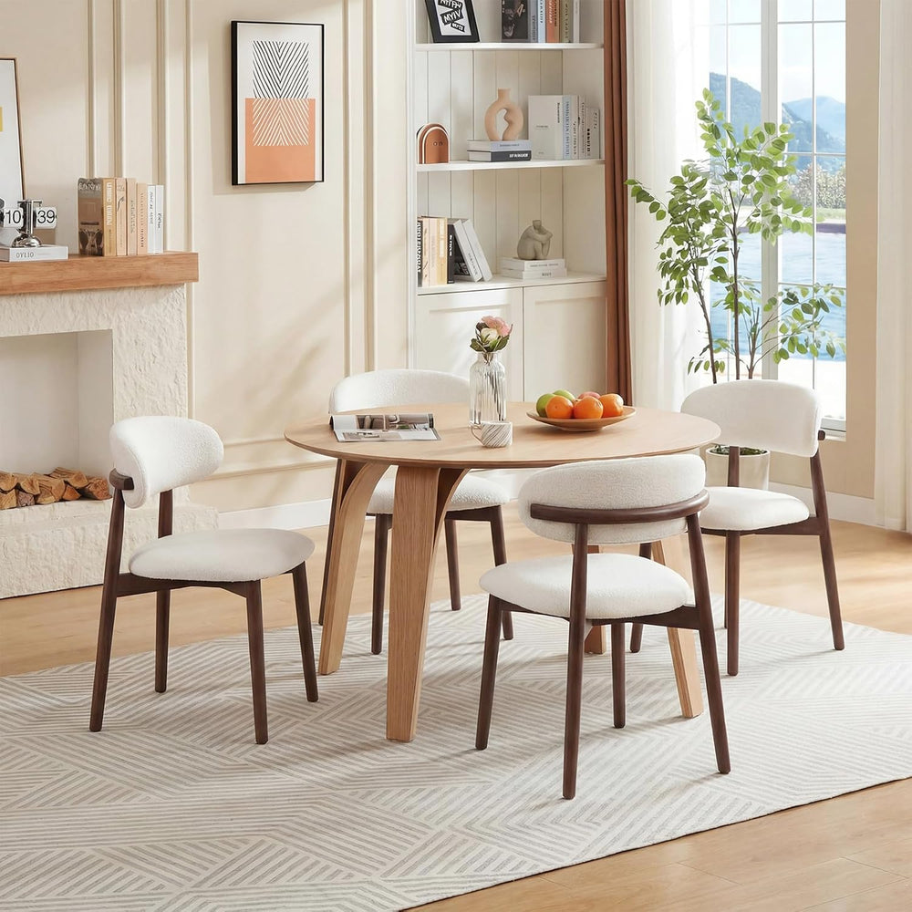 Dining Chairs Set of 2, Mid Century Modern Solid Wood Dining Room Chairs with...