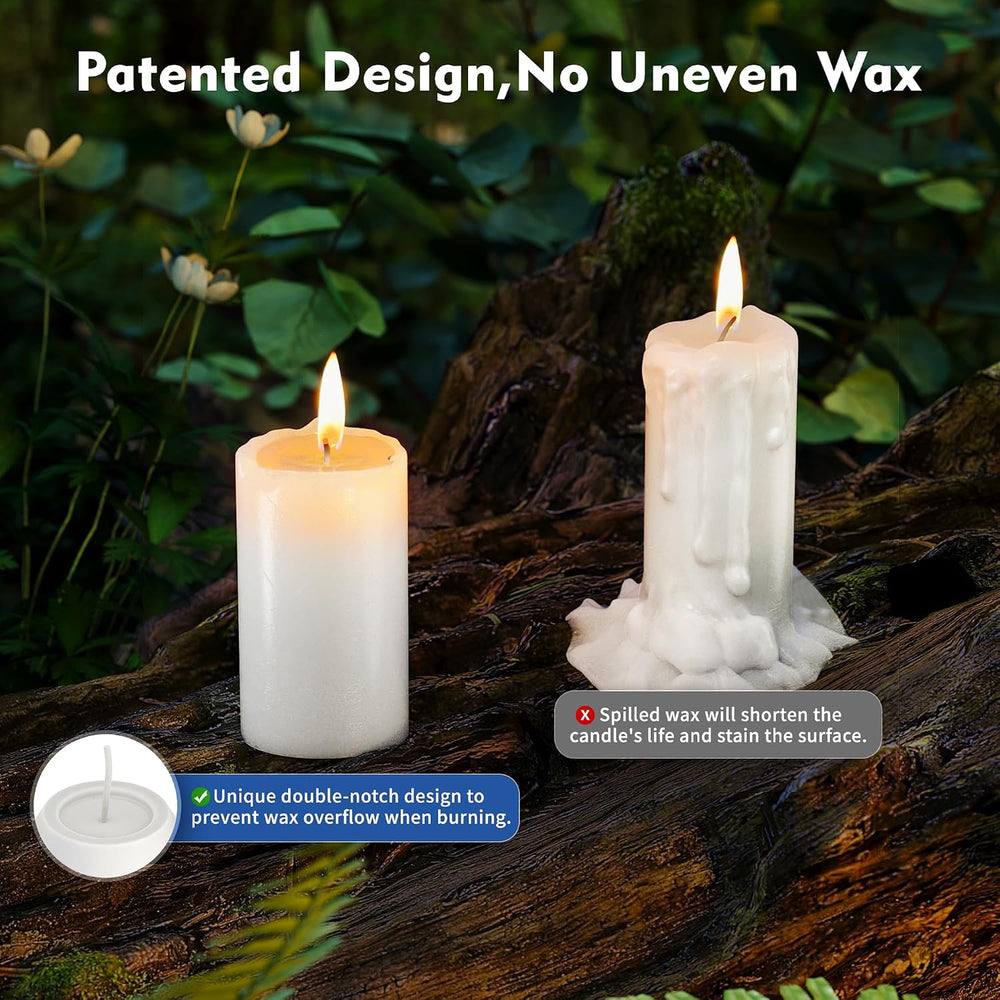 20Pack Emergency Candles for Power Outages, 15H White Candle, 3" Unscented