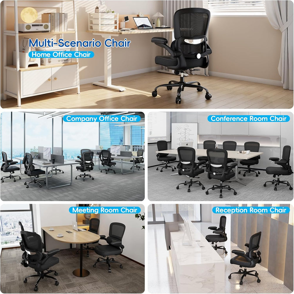 TRALT Ergonomic Office Chair Desk Chair with Adjustable Lumbar Support