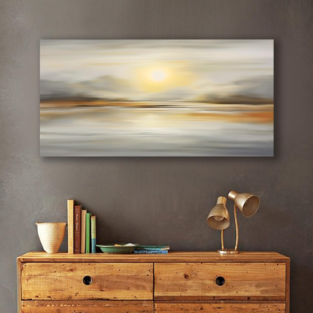 VHMING Abstract Canvas Wall Art Seascape Canvas Printing Abstract Art Wall De...