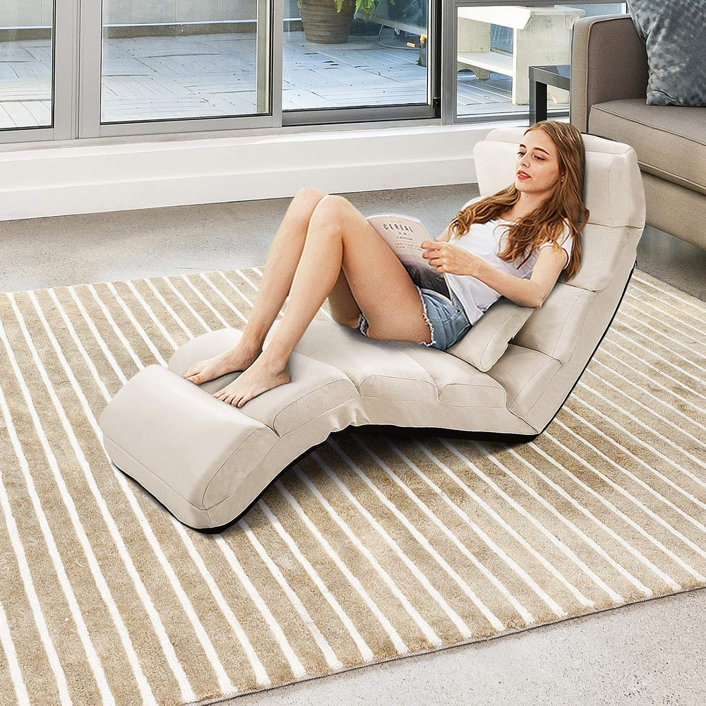 Moccha Floor Chairs for Adults, Floor Lounger with Adjustable Backrest