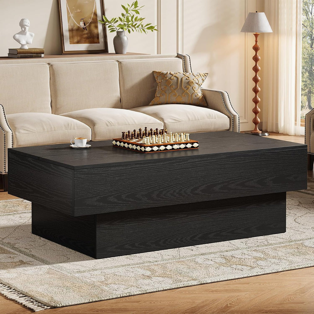 Tribesigns 55-Inch Wooden Coffee Table, Modern Rectangular Tea Table, Large C...