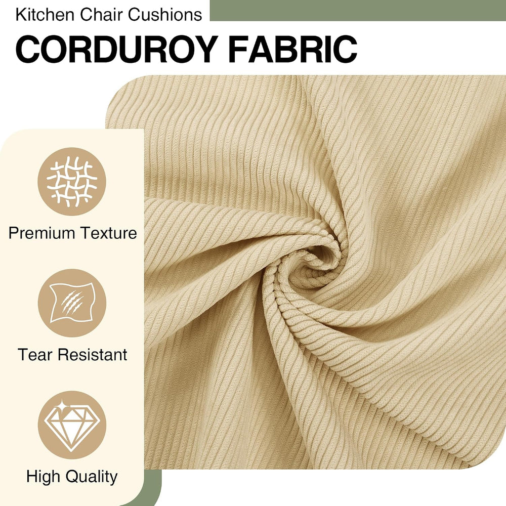 20x20 in Dining Room Chair Seat Cushions, Beige, 2 Pack
