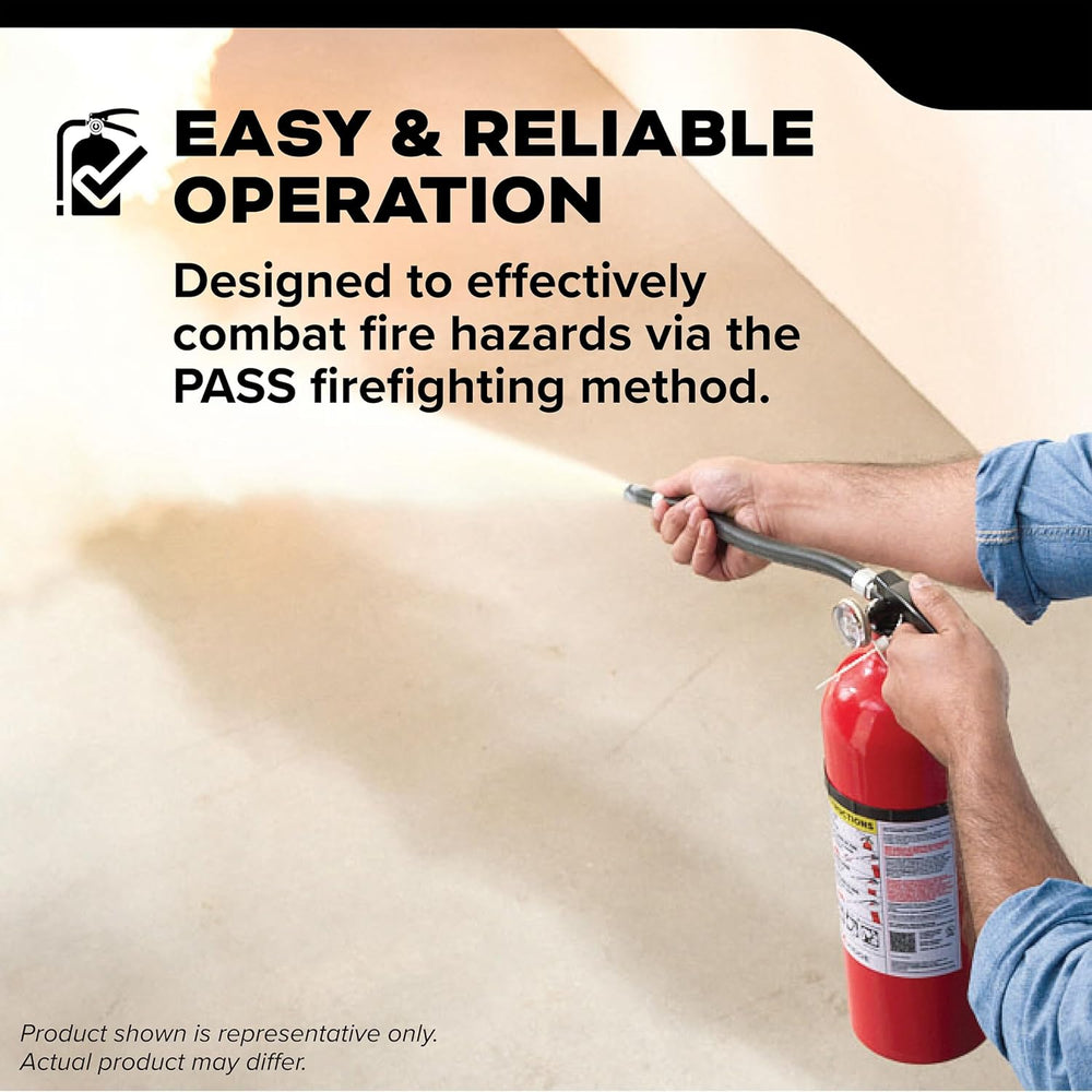 Kidde Pro 210 Commercial Fire Extinguisher, 2-A:10-B:C, PRO-4MP-1, 1 Pack
