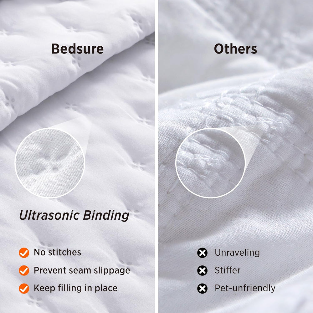 Bedsure King Quilt - Lightweight Comforter King Size for Summer, Bright White...