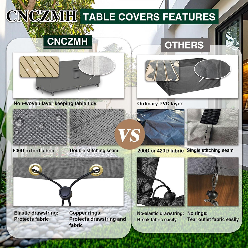 Heavy Duty Patio Furniture Covers Waterproof, 600D Outdoor Furniture Cover Wa...
