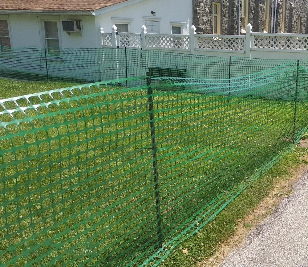 4 Feet Metal Fence Post Green, Pack of 15, for 36 Inch High Garden Welded Wir...