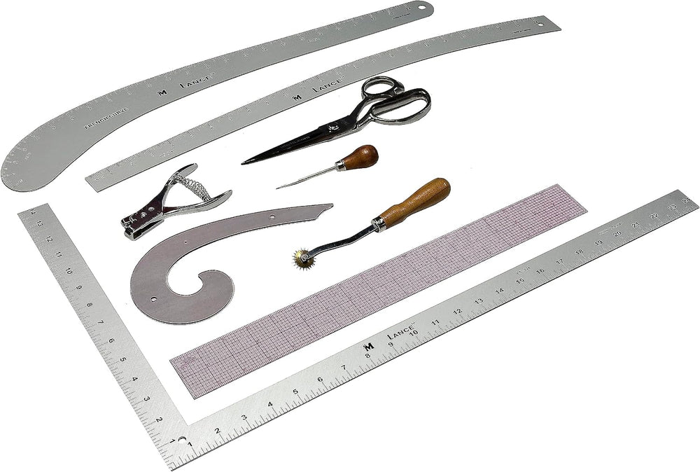 Fashion Designer’s Student Kit 2 – Essential Pattern Making Tools for Sewing,...