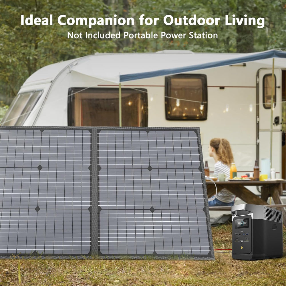 110W Portable Solar Panel for Power Station IP67 Waterproof Solar Charger