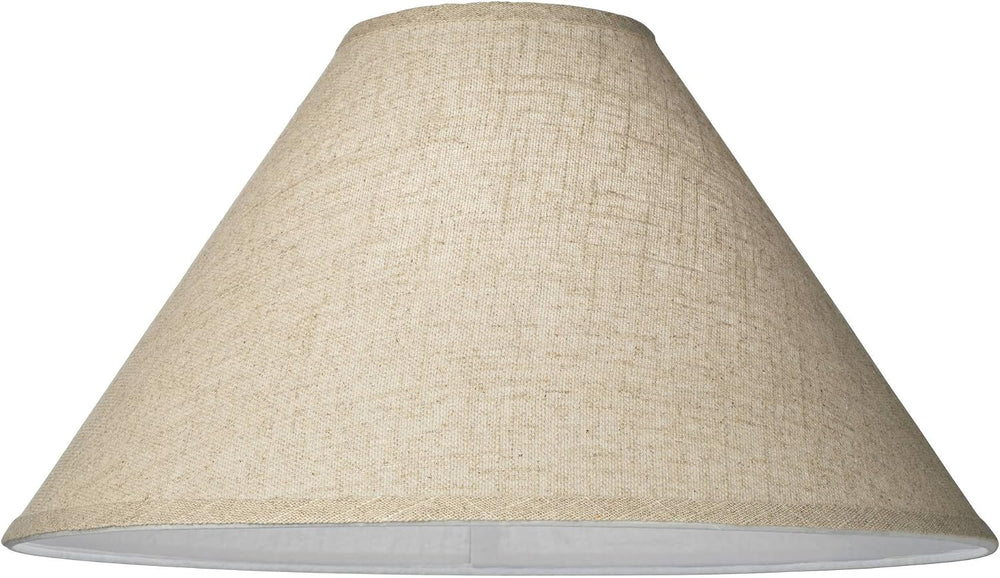 Pre-Assembled Laine Fine Extra Large Burlap Empire Shade 6x19x12 (Spider)