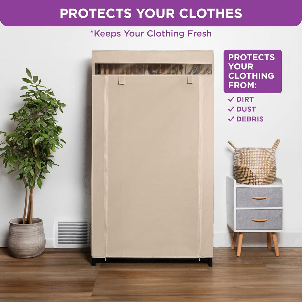 HOLDN’ STORAGE Portable Wardrobe Closet, 50 LBs Large Capacity