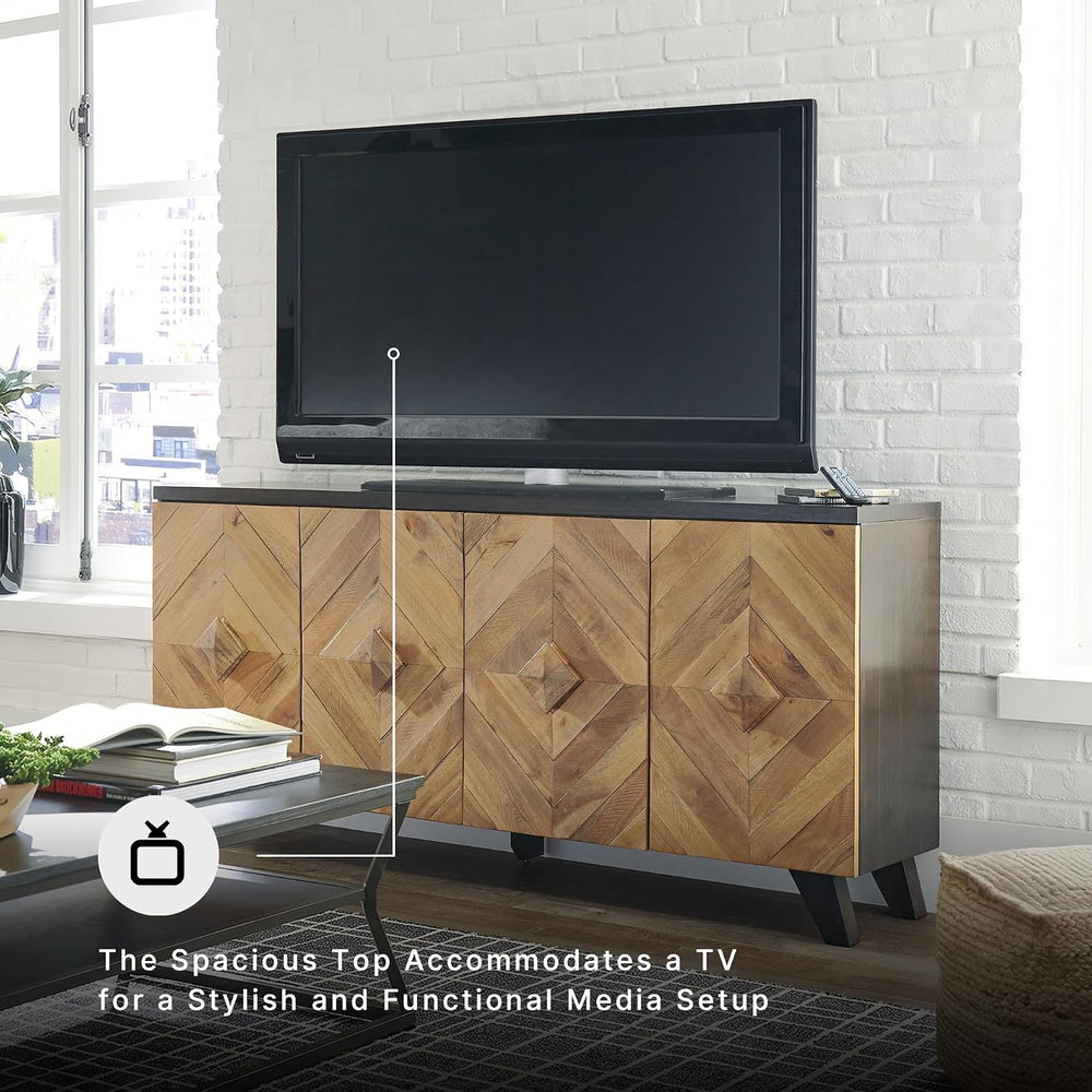 Signature Design by Ashley 72" Sideboard Accent Cabinet with Doors