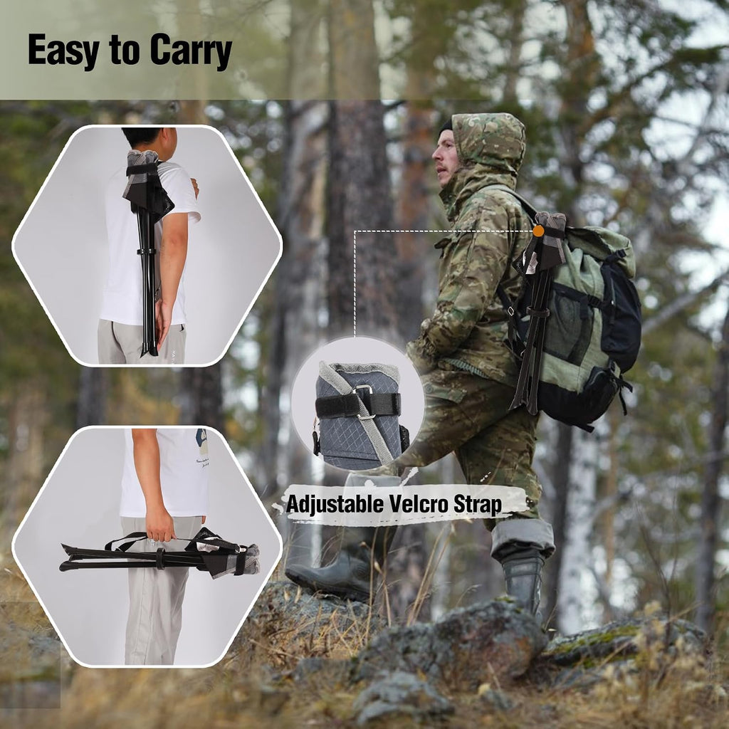 REDCAMP 2 Pack Folding Tripod Stools for Adults