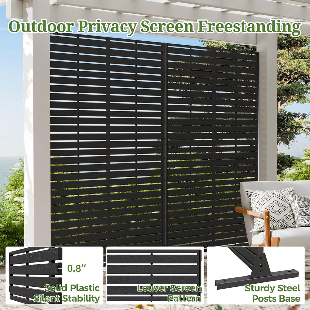 72" Privacy Screen Outdoor Privacy Fence Panel for Patio