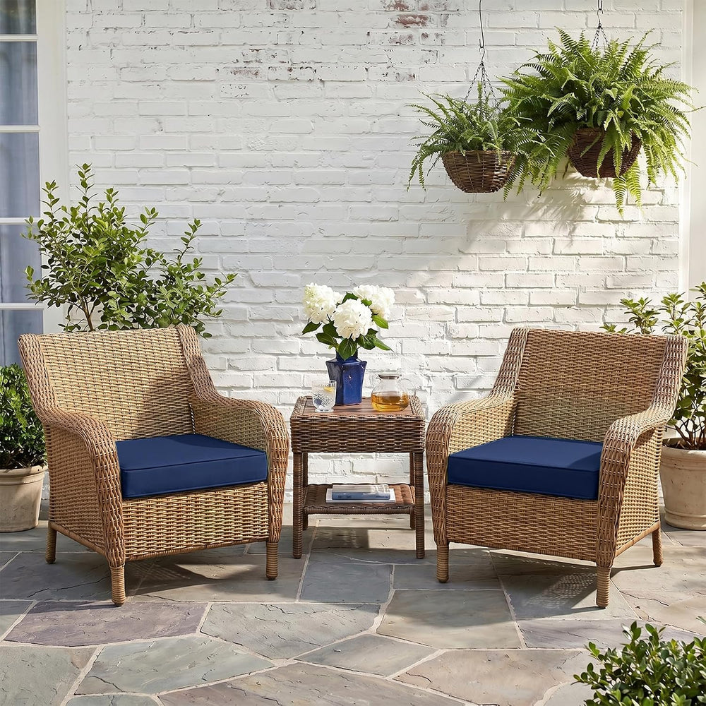 Outdoor Seat Cushions for Patio Furniture, 19x19 Inch Square Patio Chair Cush...