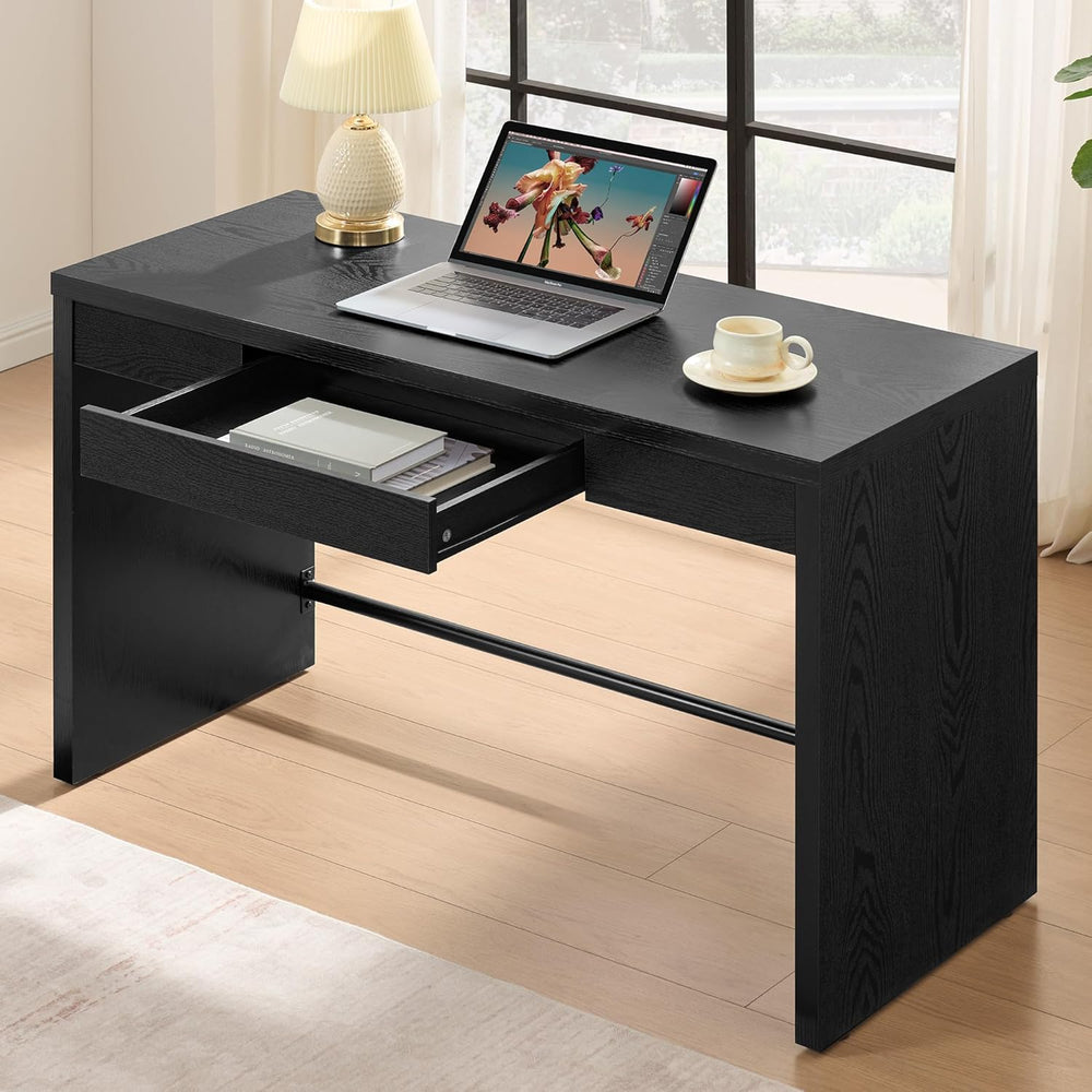 SICOTAS Computer Desk, 47-Inch Home Office Desk Writing Desk with Drawer