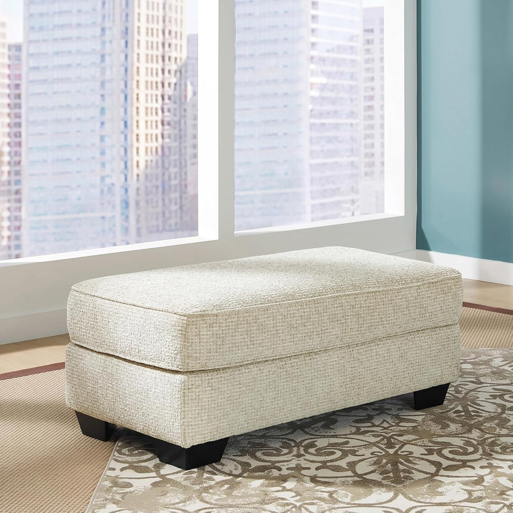 Signature Design by Ashley Rectangular Ottoman, Sandstone Beige