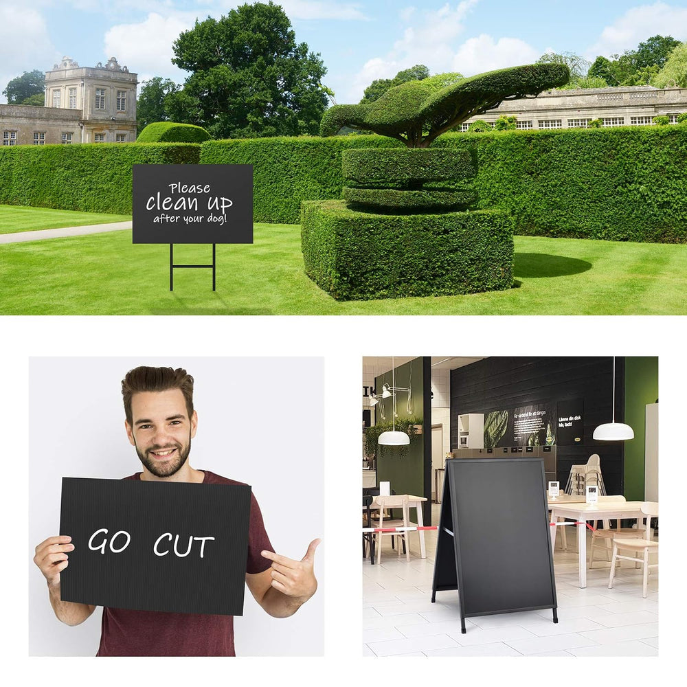 Corrugated Plastic Sheet for Indoor Outdoor - 3/16 in Thick Poster Board
