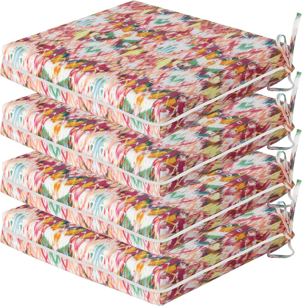 COZYVIDA Outdoor Chair Cushions Set of 4, 20"x20" Square Seat Pads ...