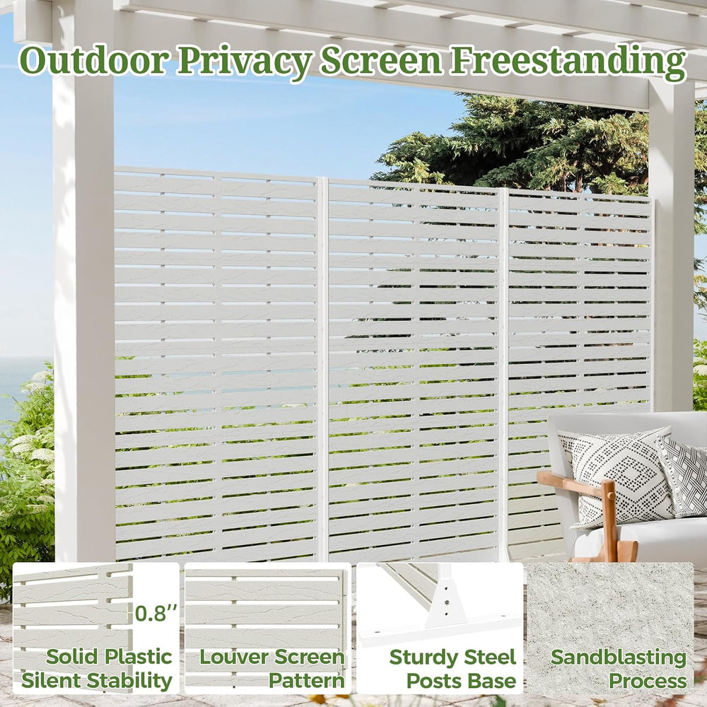 60" Privacy Screen Outdoor Privacy Fence Panel for Patio