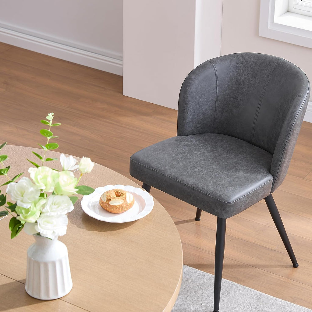 susalt upholstered faux leather dining chairs set of on a desk or shelf