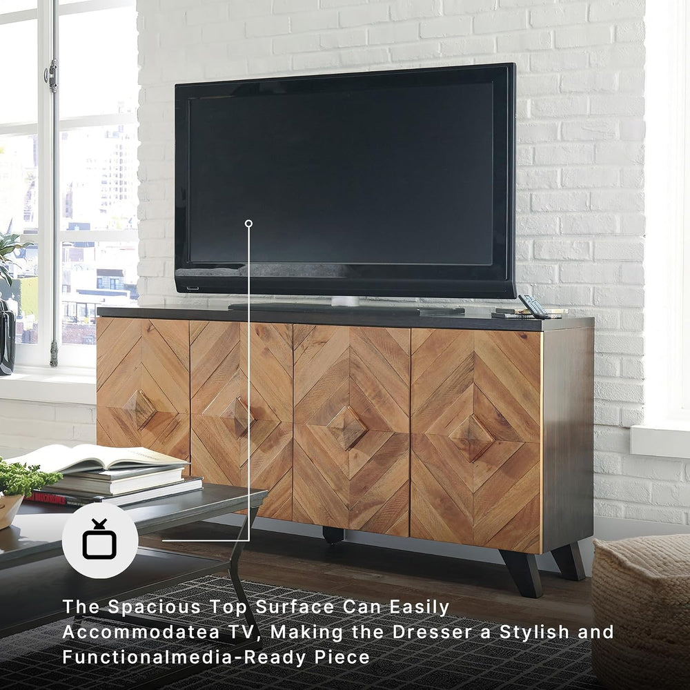 Signature Design by Ashley 72" Sideboard Accent Cabinet with Doors