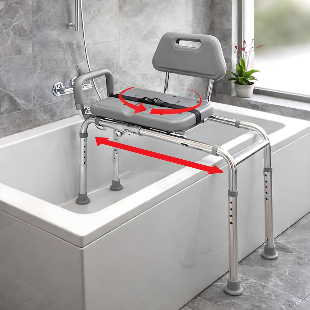 Platinum Health Gateway Premium Sliding Shower Chair Bath Transfer Bench with...