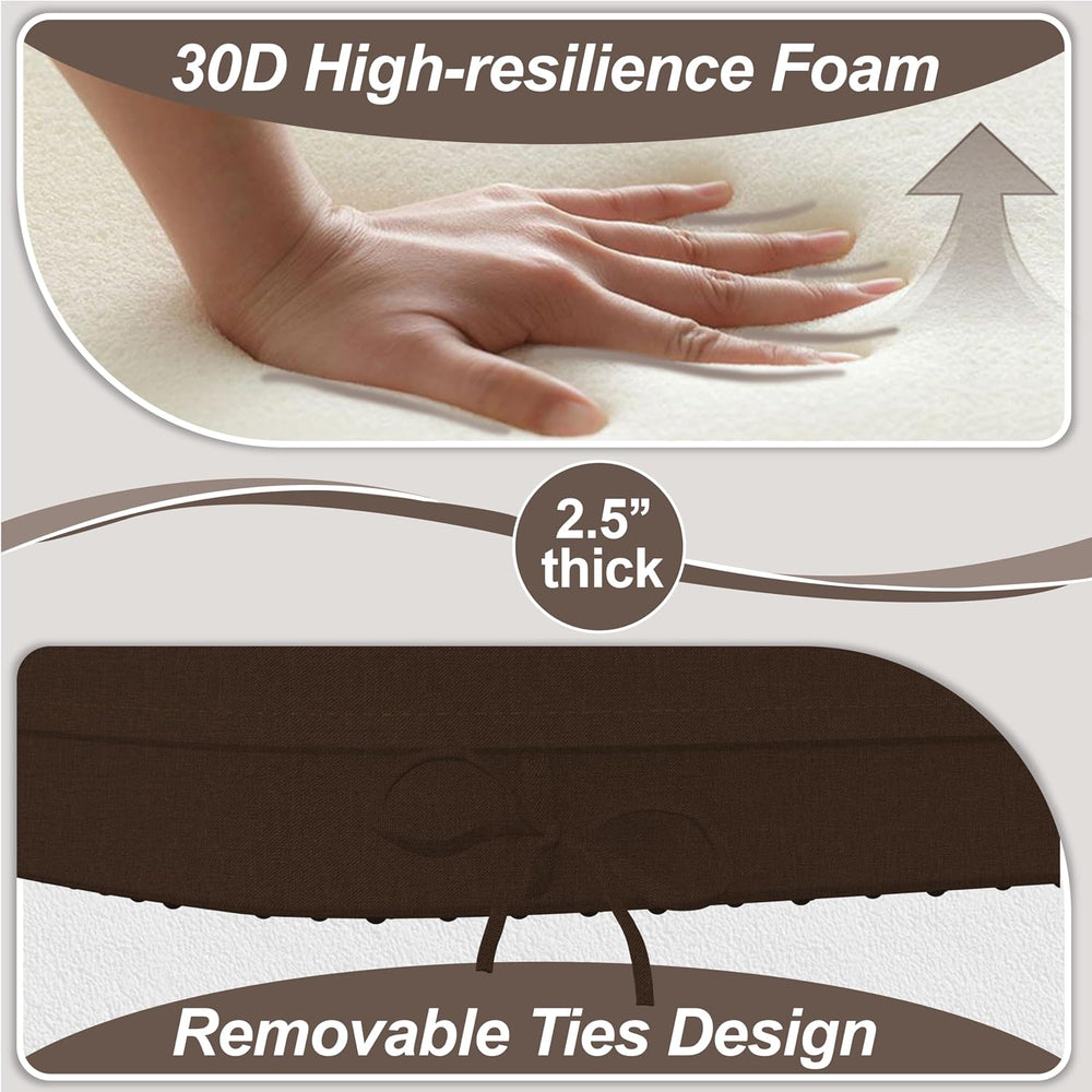 17'' x 16'' x 2.5"Thick Chair Cushions for Dining Chairs...
