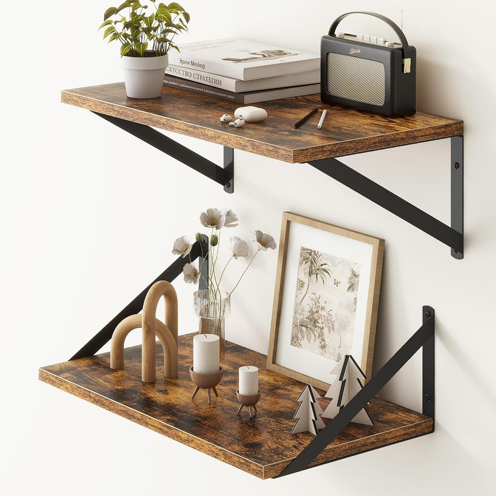 18"W x10"D Floating Shelves, Farmhouse Wall Shelves Home Decor Shel...