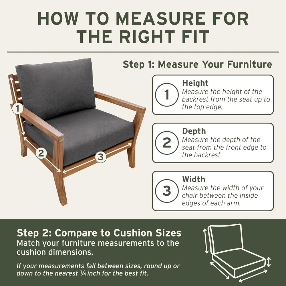 Eddie Bauer Home Deep Seating Outdoor Lounge Cushion, Knife Edge, 26" X ...