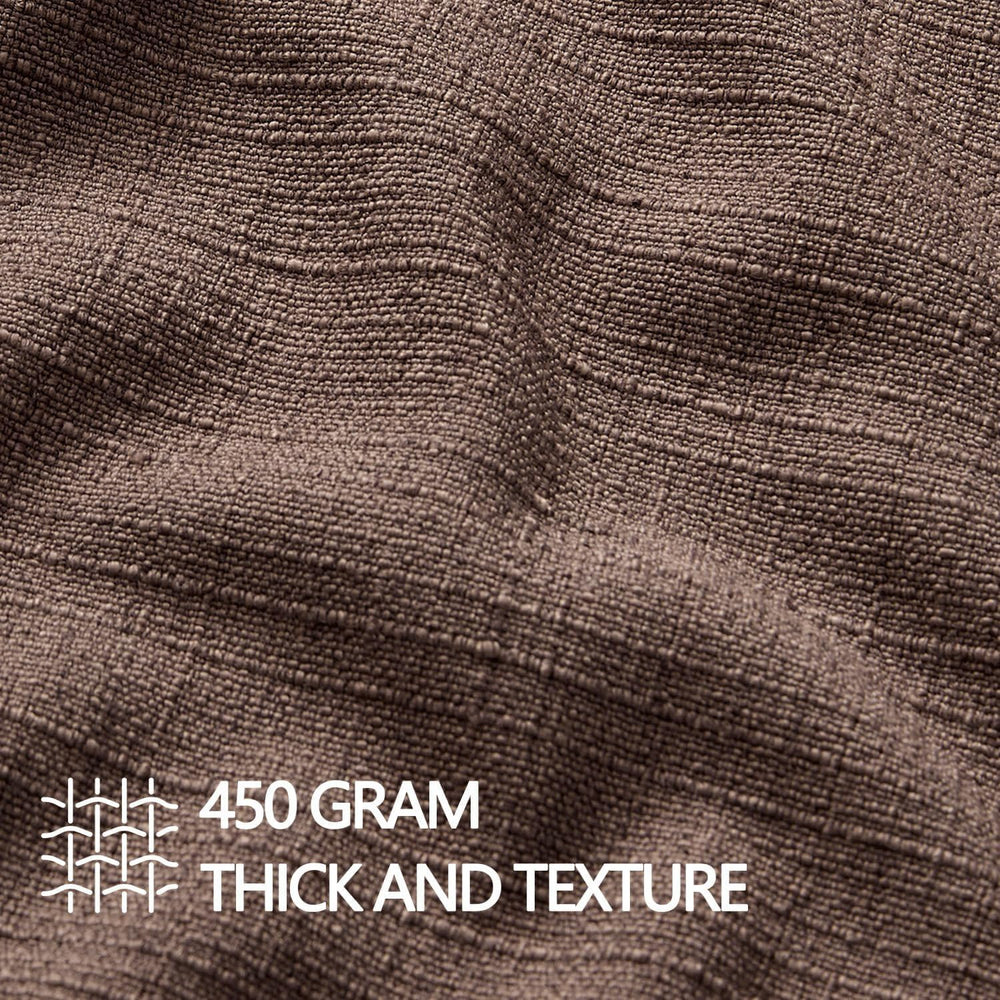 MIULEE Thick Textured Decorative Throw Pillow Covers 22x22 Inch Dark Brown