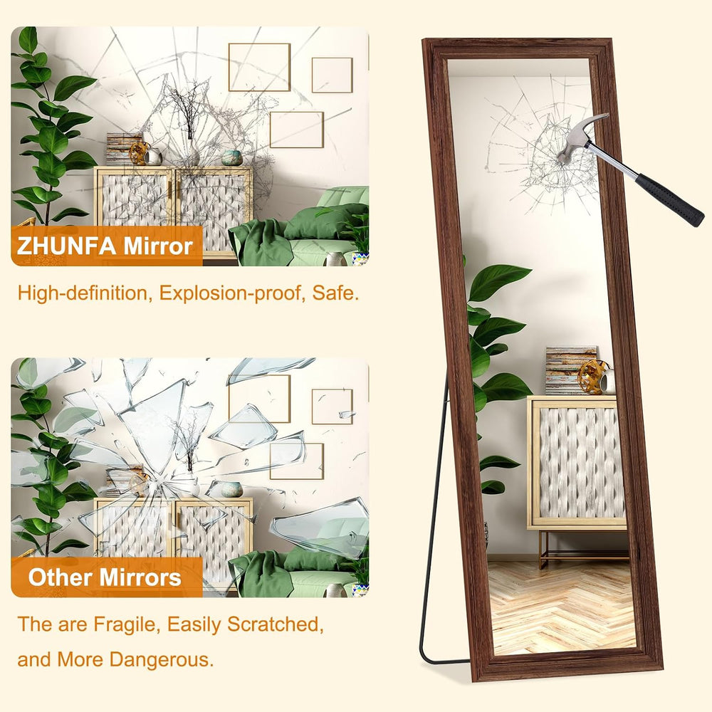 ZHUNFA Full Length Mirror, 65x22 Inch Full Length Mirror Wall Mounted