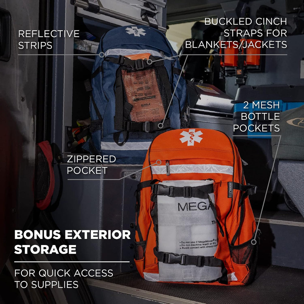 17-1/2" Backpack Trauma Bag, Orange