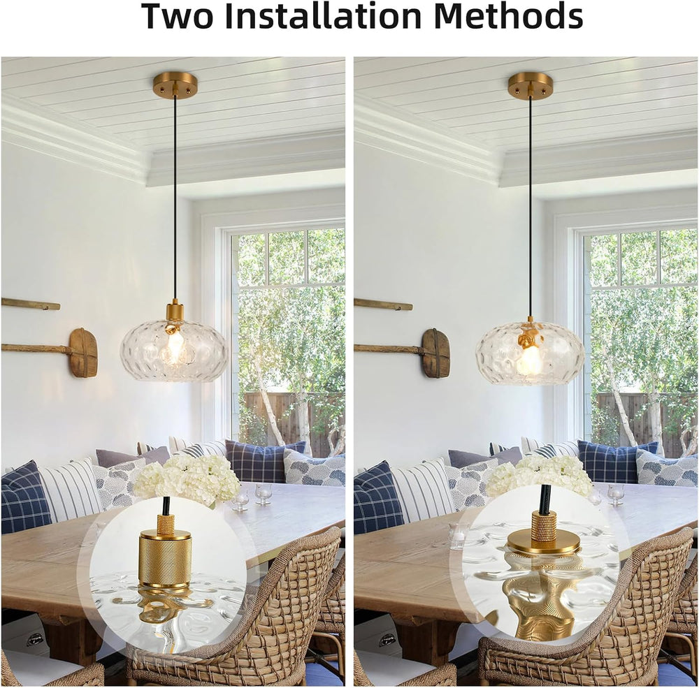 Glass Pendant Lights Kitchen Island 8 Inch Adjustable Pendant Light Fixtures ...